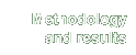 methodology and results